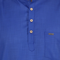 Mens U. Blue Short Kurta